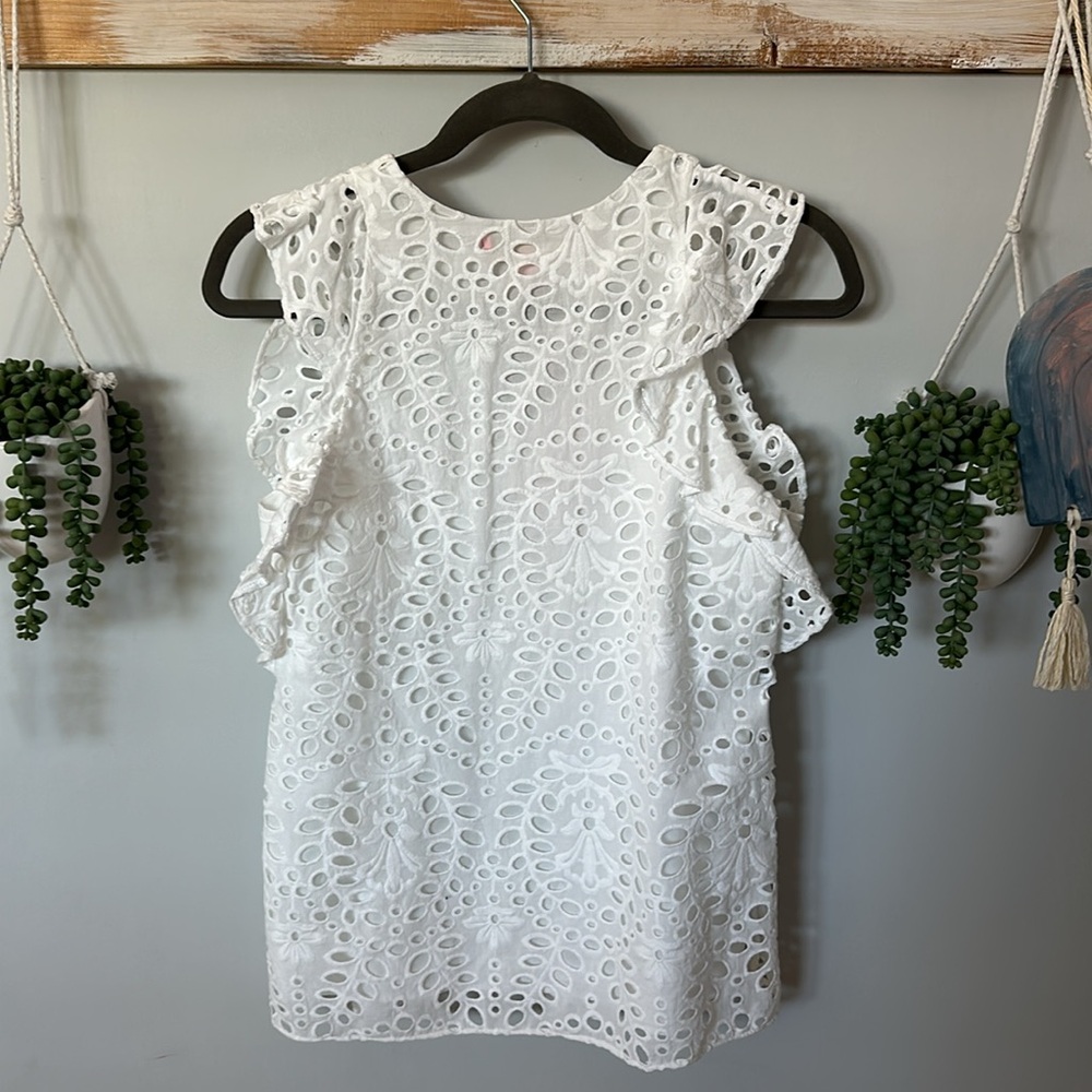 Lilly Pulitzer white Faun Top xs - Picture 7 of 9